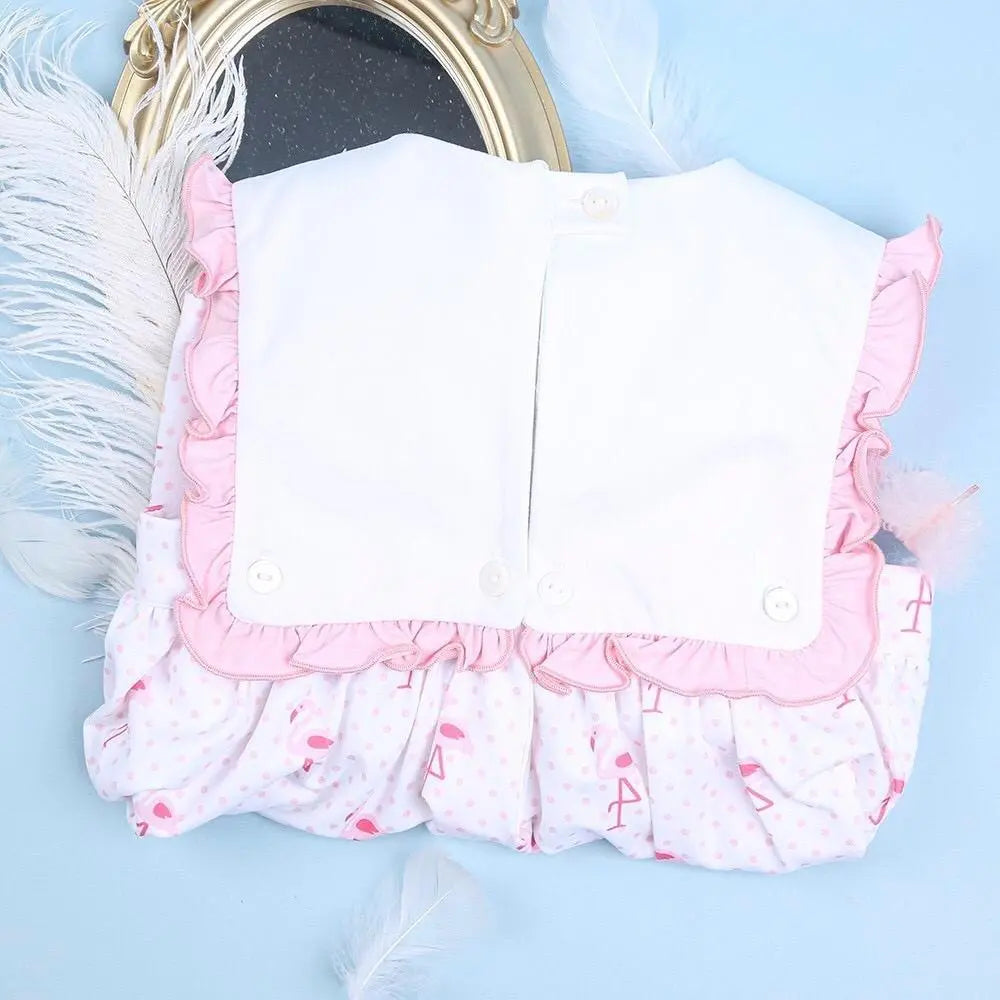 Babeeni Flamingo embroidery baby dress - Jenni Kidz