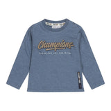 Baby Boys Shirt Blue Melange Champions | Dirkje - Dirkje