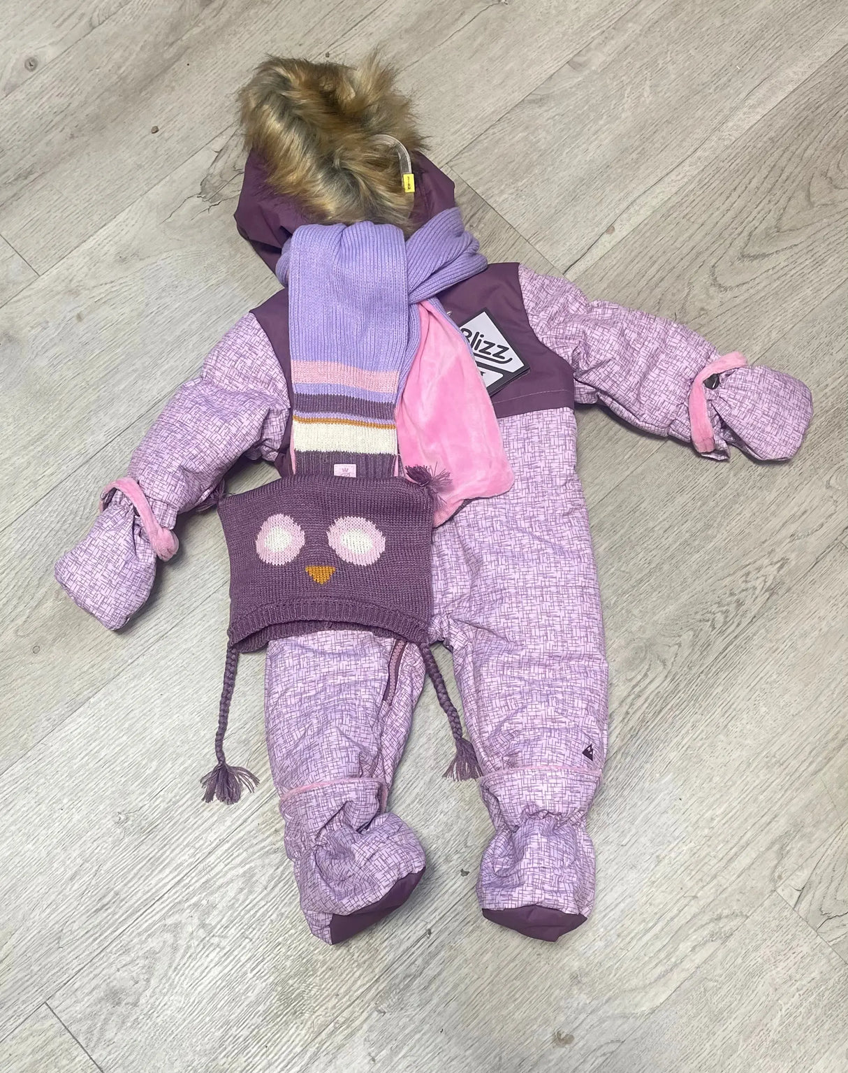 Buy Baby Girls Snowsuit 4 PCS Set Lavender Mist Blizz online