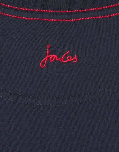 Boy Archie Applique Short Sleeve T-shirt Dino | Joules - Jenni Kidz