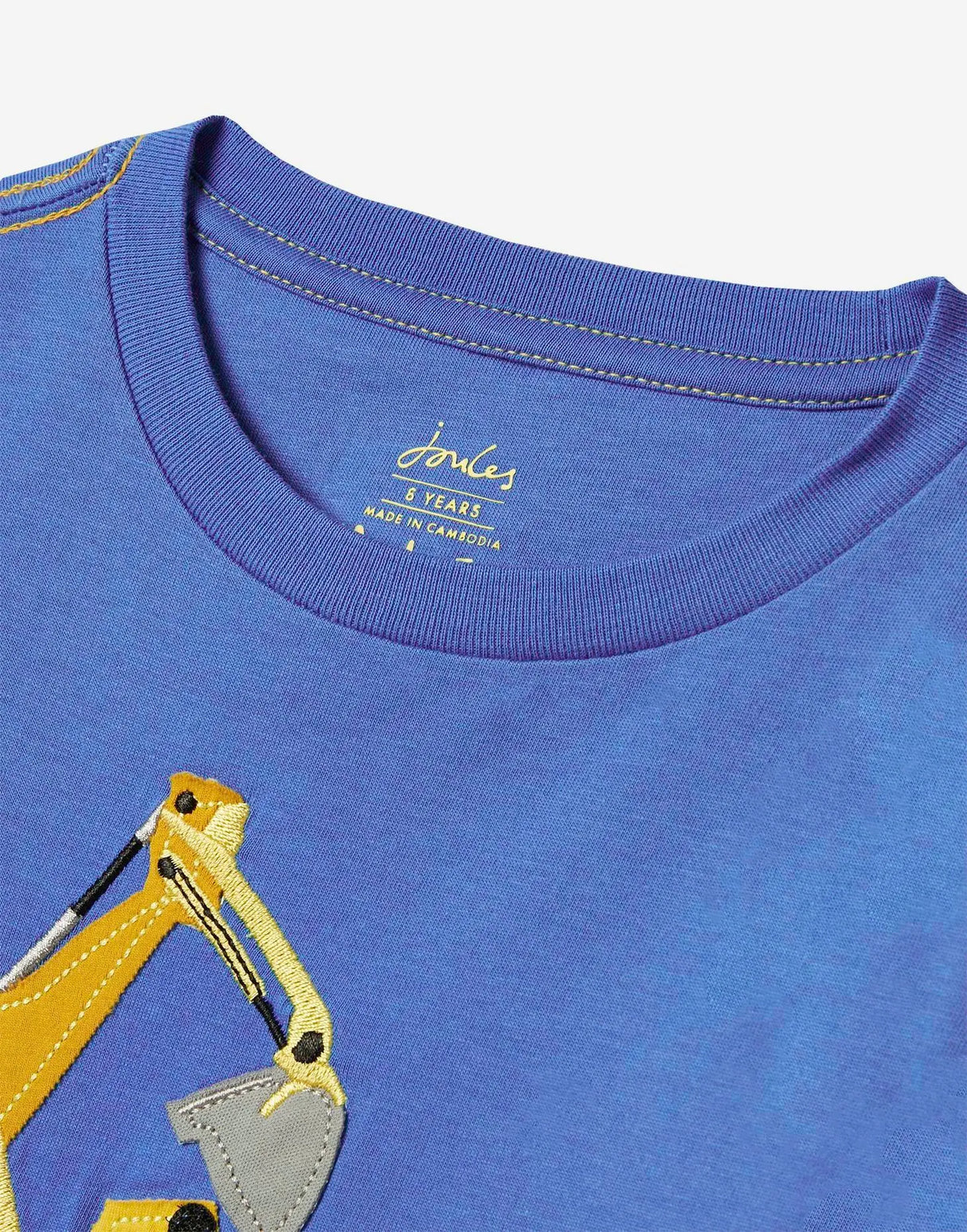 Boys' Chomp Long Sleeve Mock Layer Applique T-Shirt | Joules - Joules