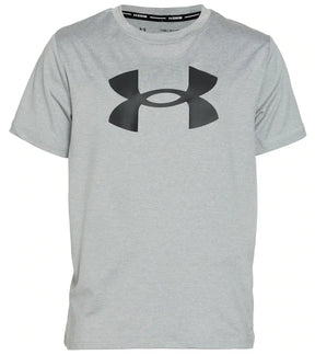 Under Armour boys short sleeve surf shirt in Mod Gray with front logo