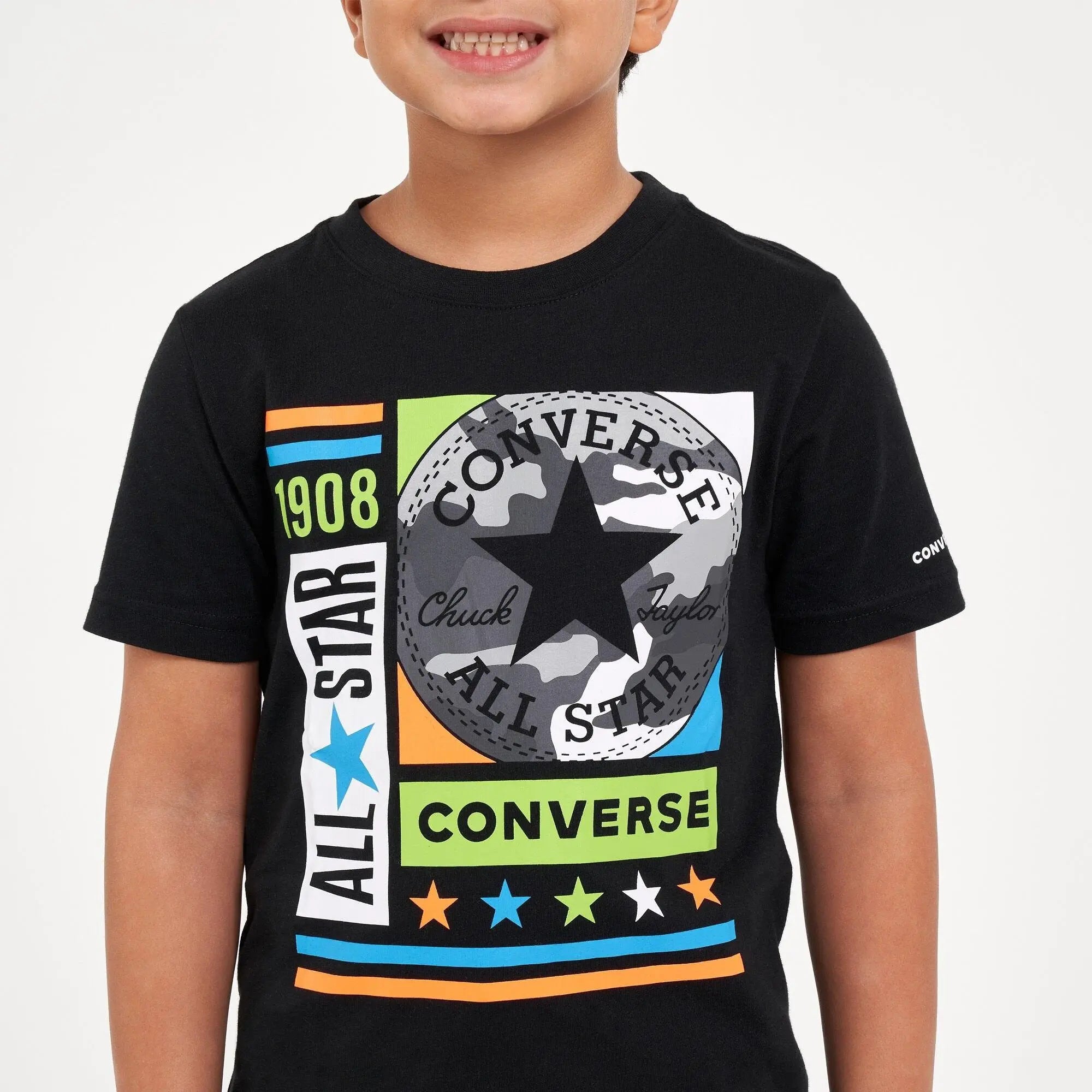 Buy Boys Camo Mixed Box Graphic T Shirt Converse online Jenni Kidz