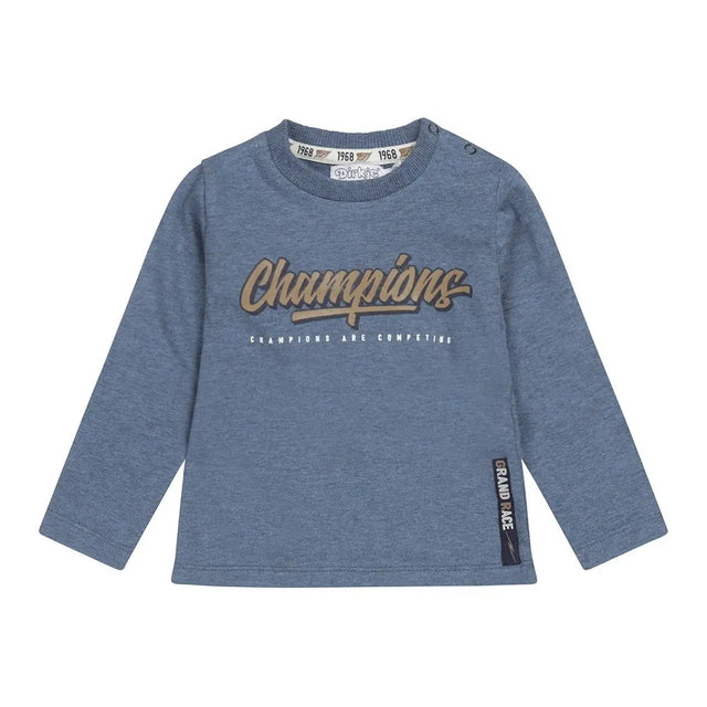 Boys Shirt Blue Melange Champions | Dirkje - Dirkje
