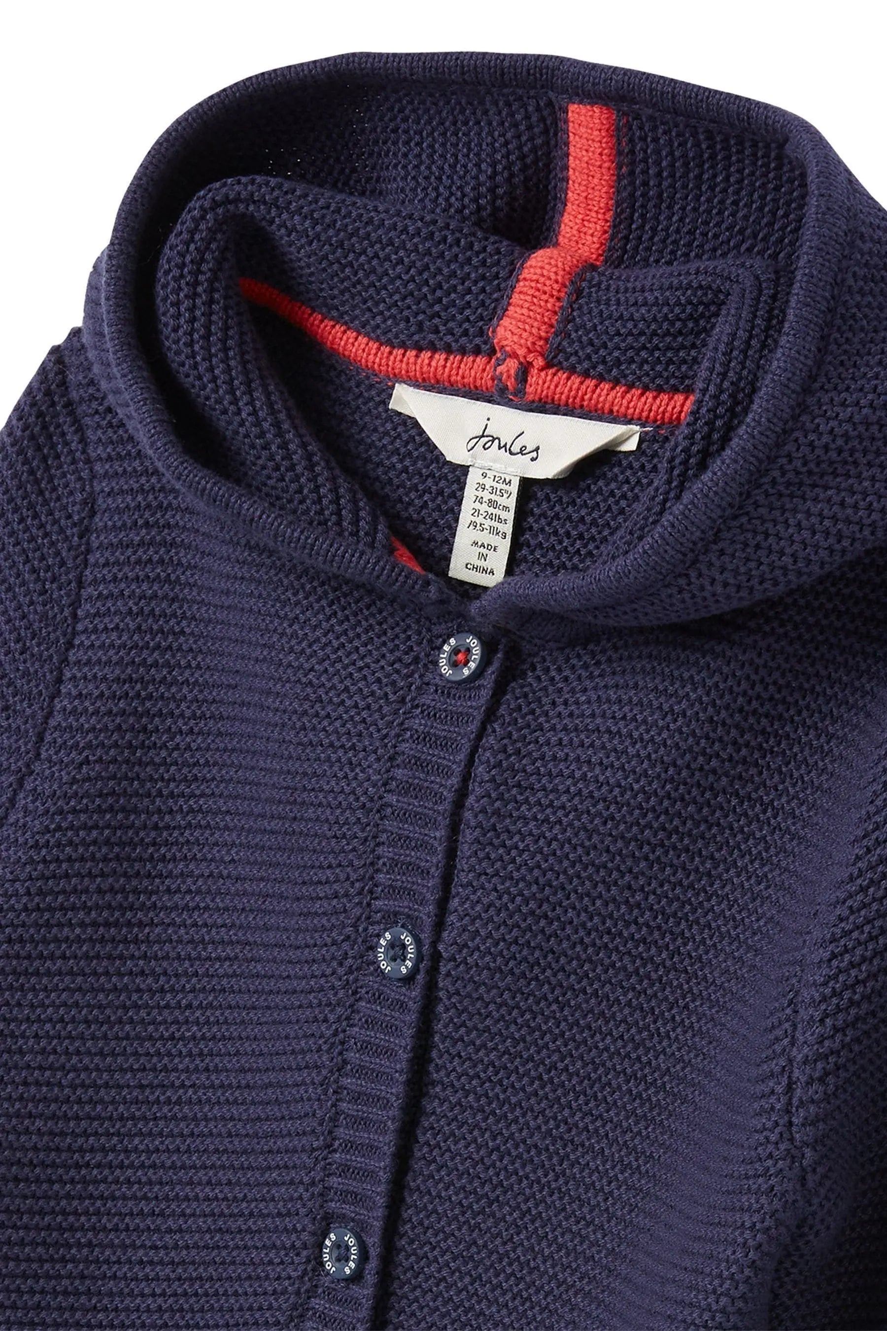 Buy Chamford Blue Cars Hooded Baby Cardigan Joules online