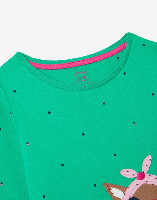 Chomp Long Sleeve Interactive Applique Artwork T-Shirt | Joules - Joules