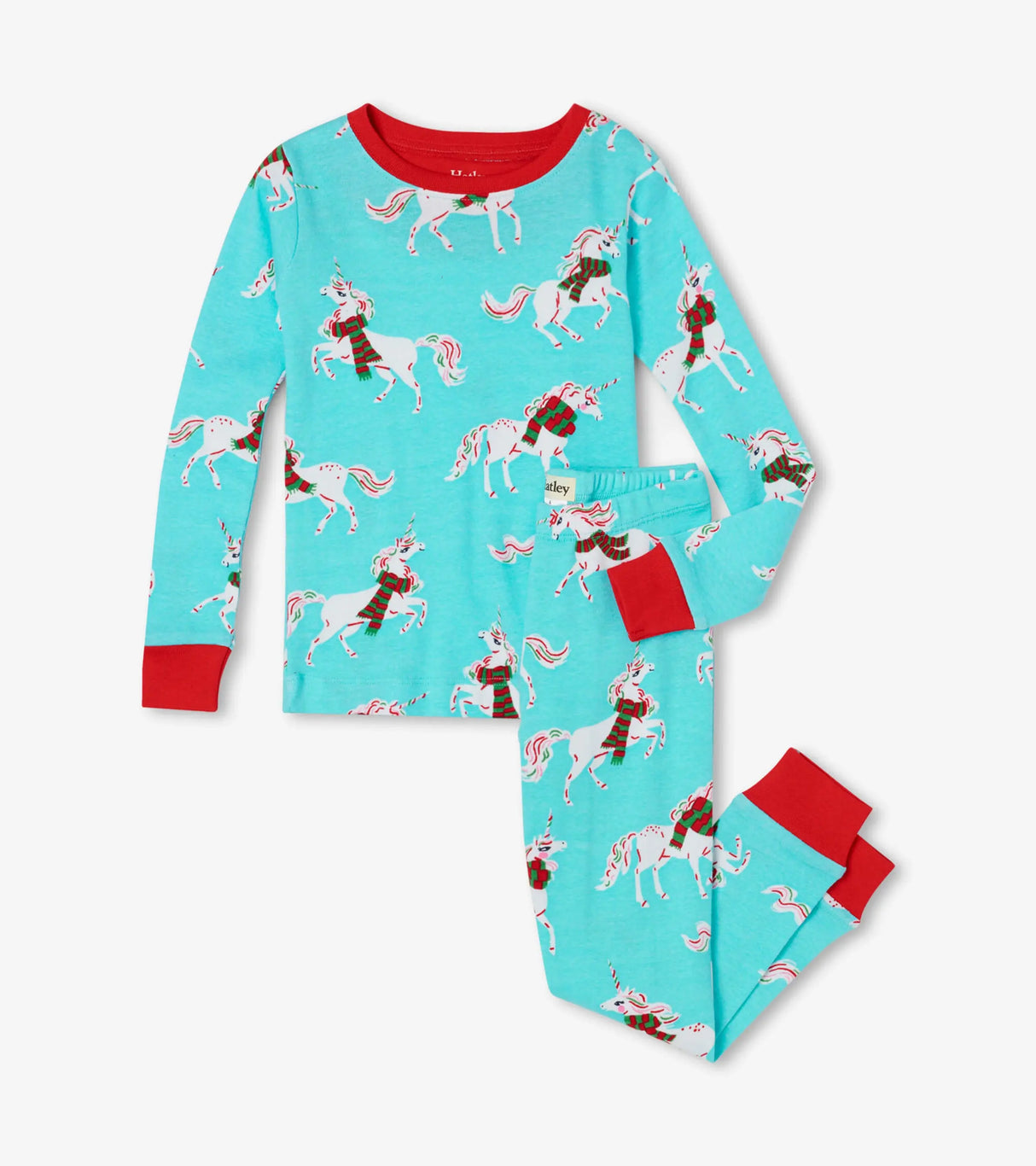Pink Christmas Kids Organic Cotton Pajama Set - Hatley US