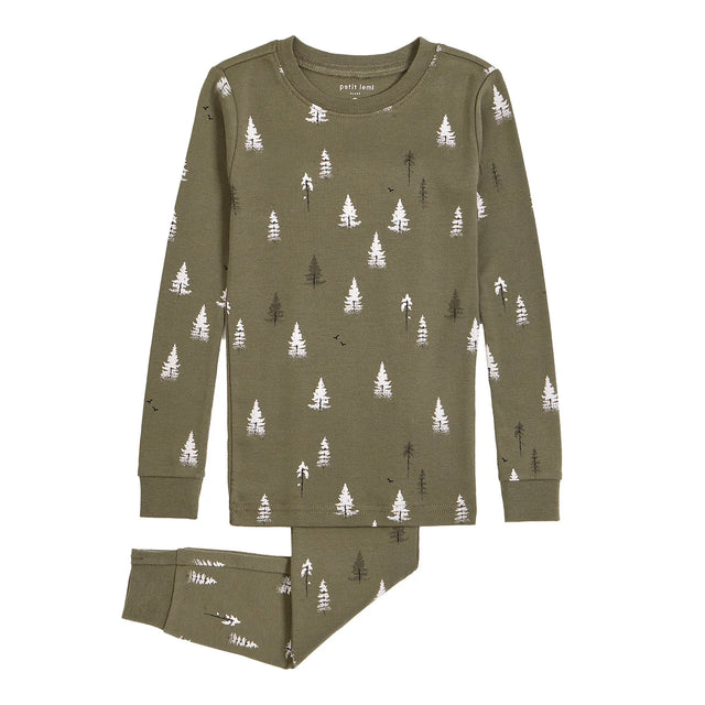 Conifer Print Pyjama Set | Petit Lem - Jenni Kidz