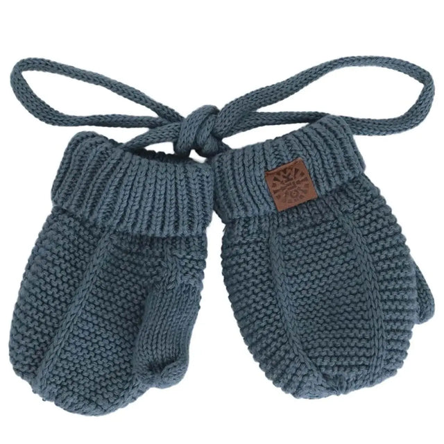 Cotton Knit Baby Mitten - Arctic Blue | CALIKIDS - Jenni Kidz