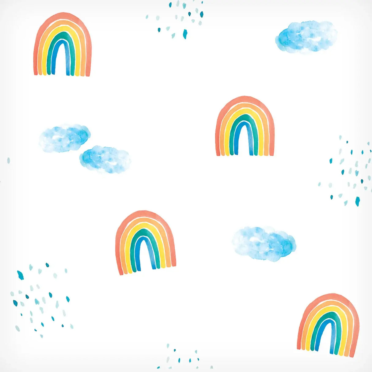 Cotton Muslin Swaddle - Rainbow Sky | Lulujo - Jenni Kidz