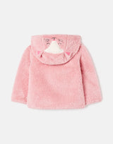 Cuddle Zip Through Recycled Fleece - Catpink | Joules - Joules