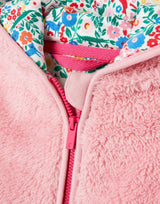 Cuddle Zip Through Recycled Fleece - Catpink | Joules - Joules