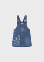 Denim Overall Skirt With Flower Girl | Mayoral - Mayoral
