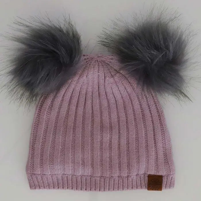 Double Pompom Knit Hat | CALIKIDS - Jenni Kidz