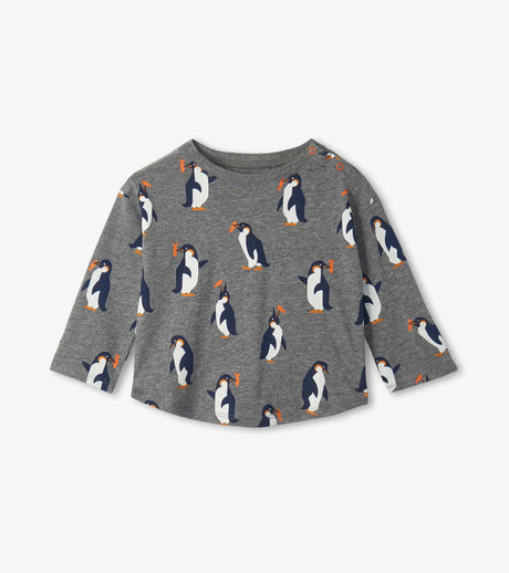 Fishing Penguins Baby Long Sleeve Tee | Hatley - Jenni Kidz