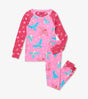Floral Birds Organic Cotton Raglan Pajama Set | Hatley - Jenni Kidz