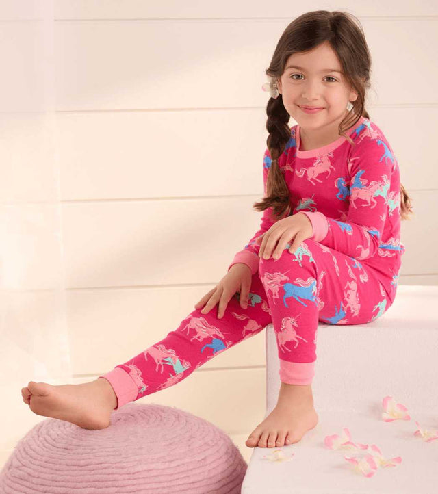 Frolicking Unicorns Organic Cotton Pajama Set | Hatley - Jenni Kidz