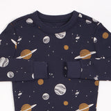Galaxy Print on Navy Night Pyjama Set | Petit Lem - Jenni Kidz