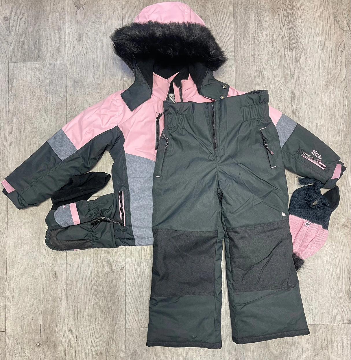 Girls clearance snowsuit set