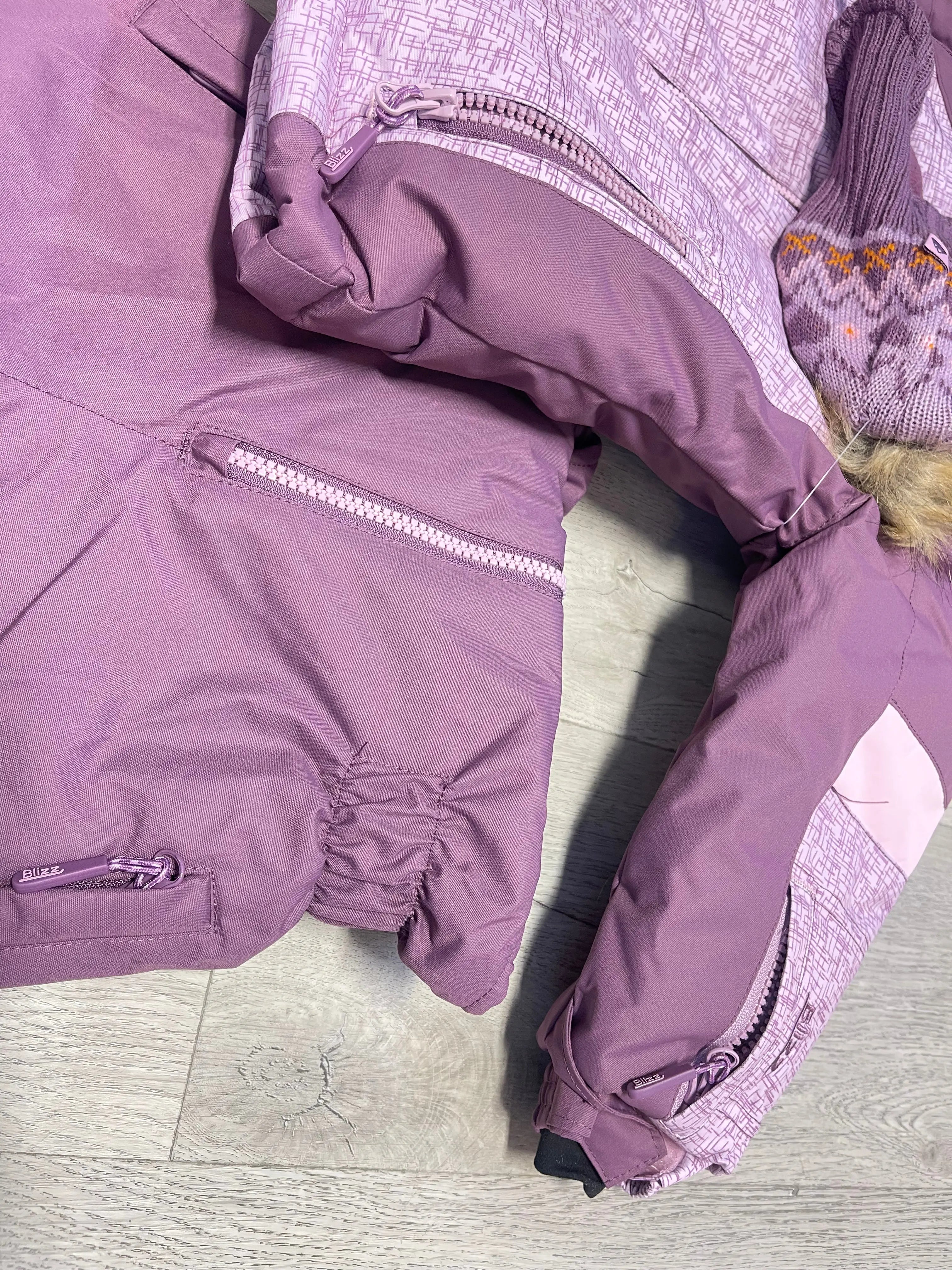 Girls Snowsuit 5 PCS Set Lavender Blizz Jenni Kidz 12Y