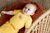 Girls Baby Set With Dress and Legging Yellow Striped | Dirkje - Jenni Kidz