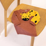 Girls Dress Old Pink Giraffe | Dirkje - Dirkje