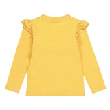 Girls Shirt Yellow Rainbow | Dirkje - Dirkje