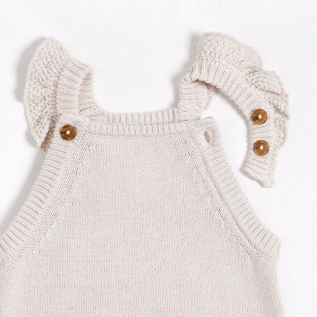 Gooseberry Print and Crème Knit Overall Set | Petit Lem - Jenni Kidz