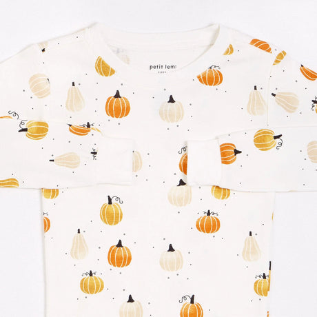 Gourds Print on Off-White Pajama Set | Petit Lem - Jenni Kidz