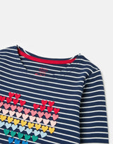 Harbour Luxe Long Sleeve Stripe T-Shirt | Joules - Jenni Kidz