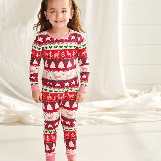 Holiday Fair Isle Organic Cotton Pajama Set | Hatley - Jenni Kidz