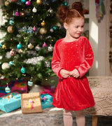 Holiday Stars Crushed Velour Dress | Hatley - Jenni Kidz