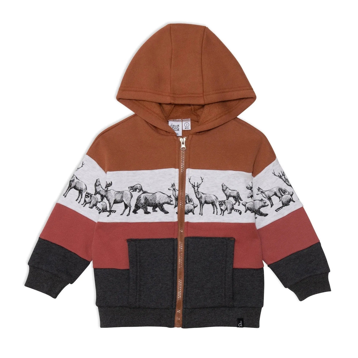 Hooded clearance fleece cardigan