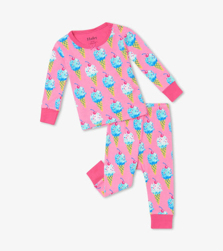 Ice Cream Cones Organic Cotton Baby Pajama Set | Hatley - Jenni Kidz
