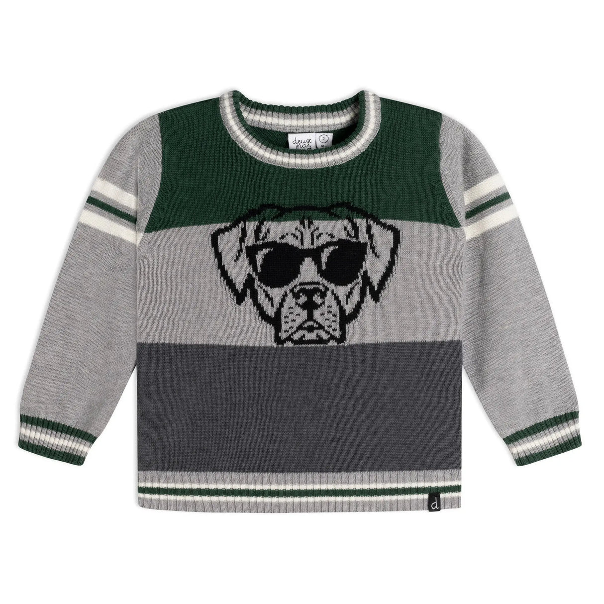 Knit Sweater With Dog | DEUX PAR DEUX - Jenni Kidz