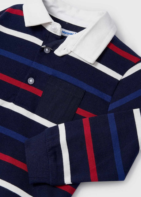 Long Sleeve Striped Polo Shirt Baby | Mayoral - Mayoral