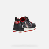 Low Top Sneakers Alben Junior - Black Red | Geox - Geox