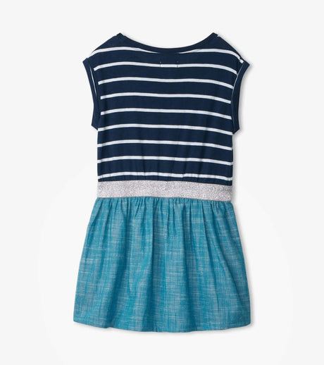 Nautical Stripes Elastic Waist Dress | Hatley - Jenni Kidz
