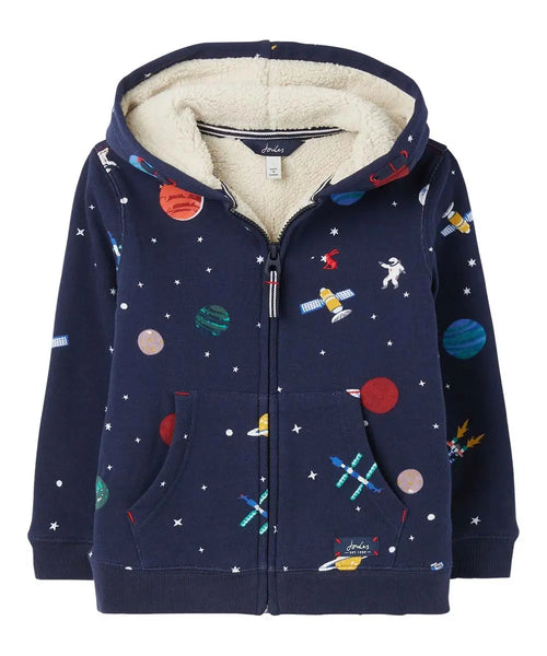 Buy Joules Blue Hopeland Hybrid Fleece Jacket from the Joules