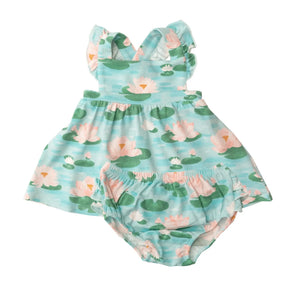 Pinafore Top and Bloomer - Lily Pads | Angel Dear - Jenni Kidz