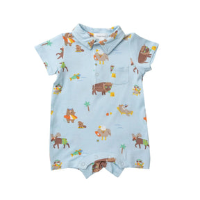 Polo Shortie - Wildlife on Vacation  | Angel Dear - Jenni Kidz