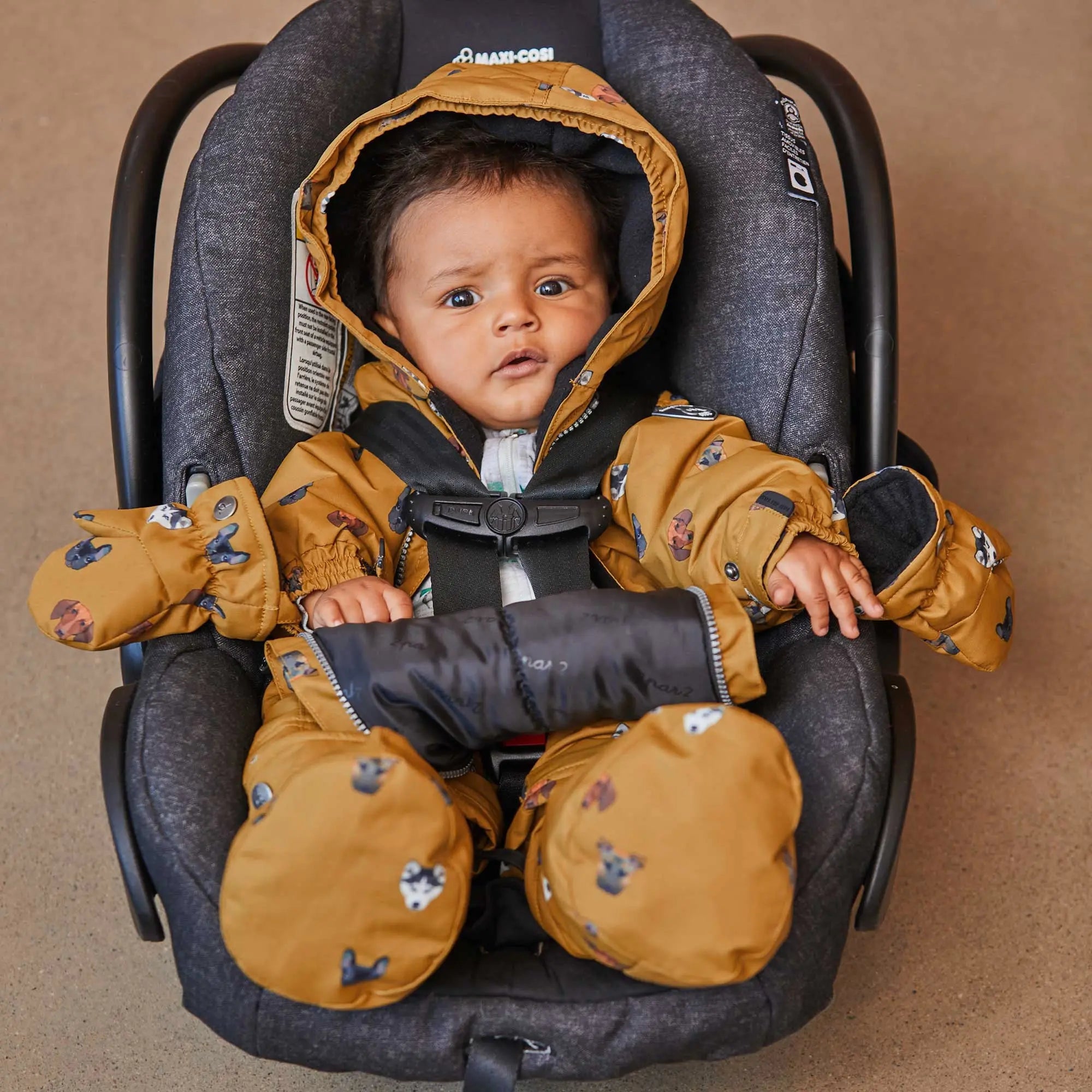 Baby snowsuit with feet best sale