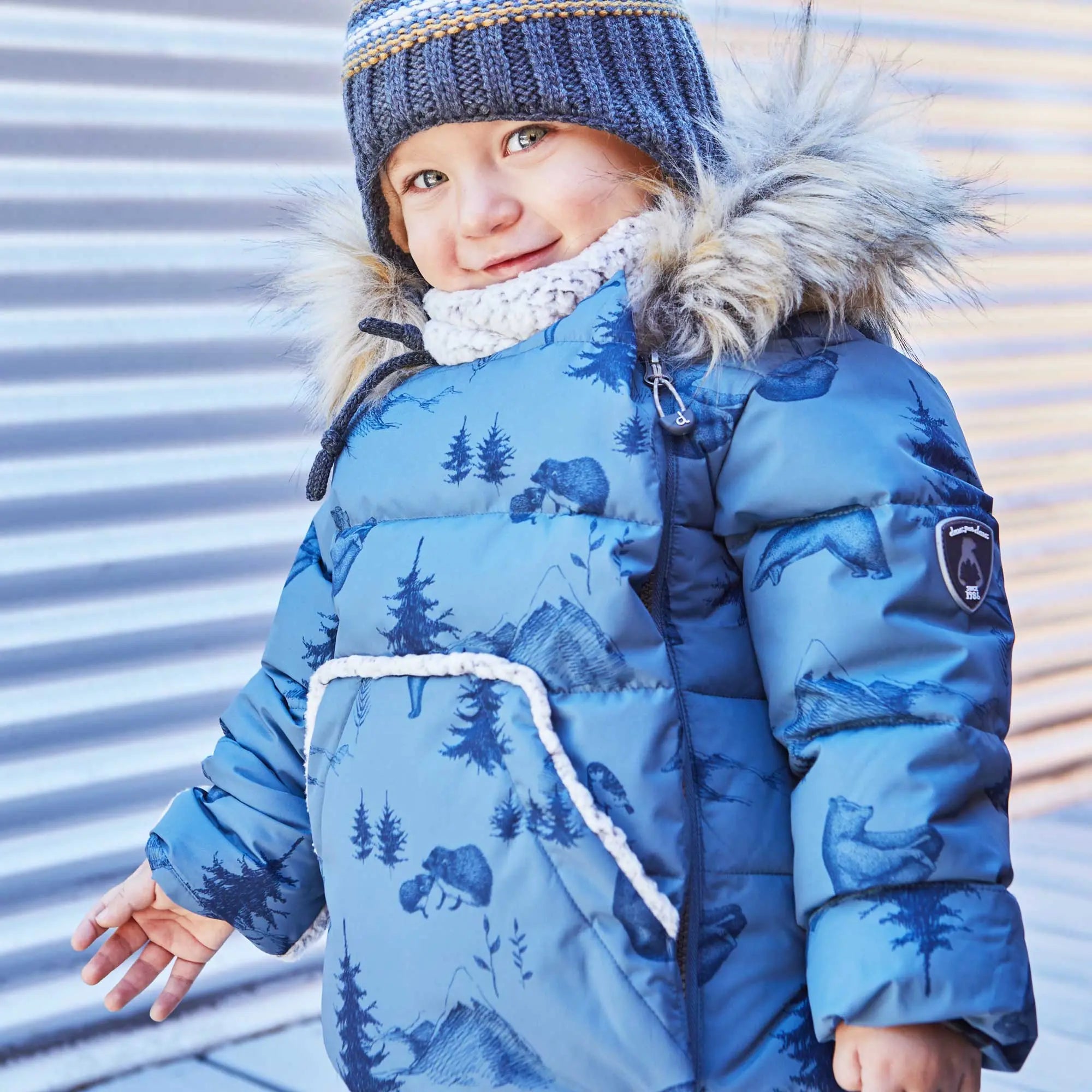 Blue baby outlet snowsuit