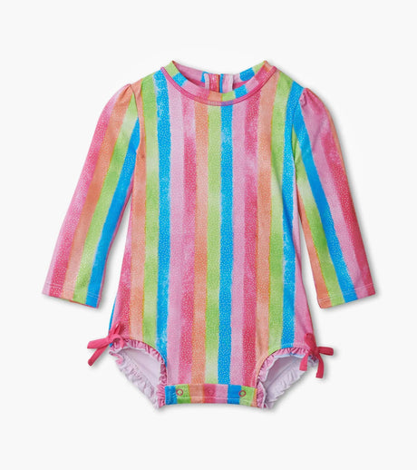 Rainbow Stripes Baby Rashguard Swimsuit | Hatley - Jenni Kidz