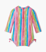 Rainbow Stripes Baby Rashguard Swimsuit | Hatley - Jenni Kidz