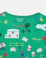 Razamataz Organically Grown Cotton Printed Babygrow - Green | Joules - Joules