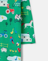 Razamataz Organically Grown Cotton Printed Babygrow - Green | Joules - Joules