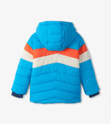 Retro Winter Blue Puffer Jacket | Hatley - Jenni Kidz