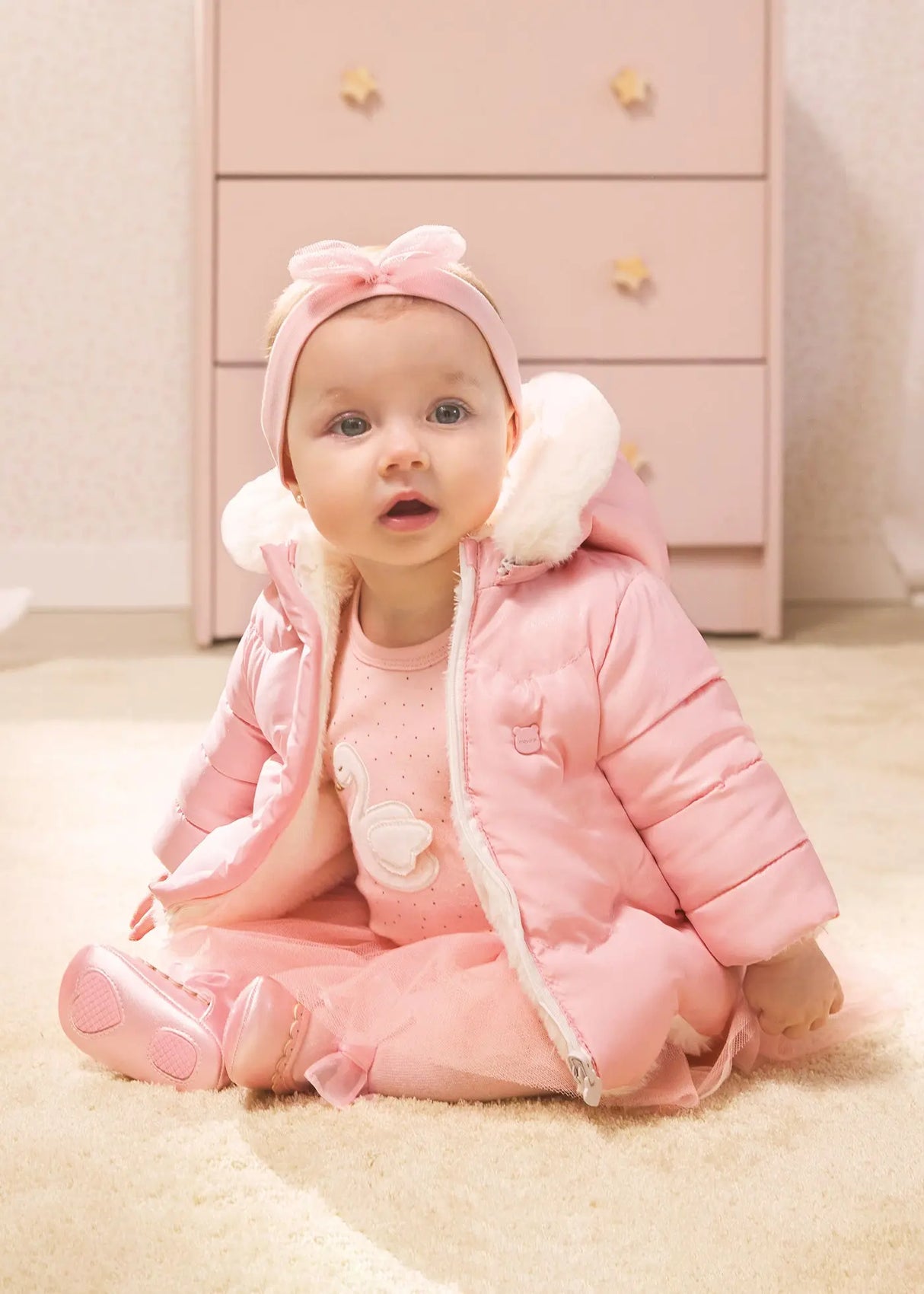 Pink Newborn Baby Fur Coats NEW Canada Weathergear Baby Girl Pink