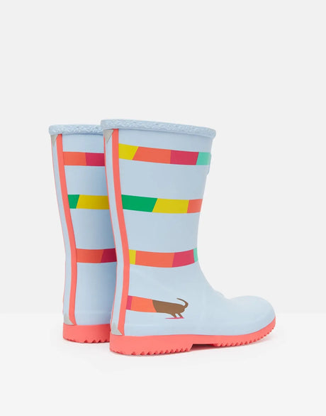 Roll Up Flexible Printed Rain Boots | Joules - Jenni Kidz